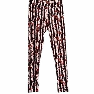 LuLaRoe Girls Spider Striped Halloween Leggings Size OS